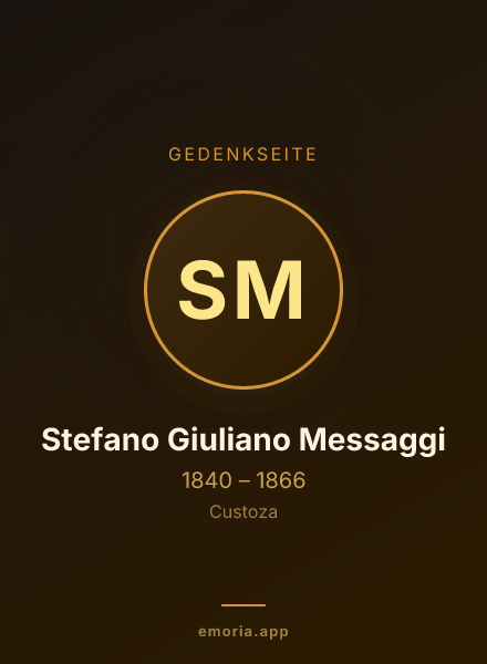 Gedenkportrait von Stefano Giuliano Messaggi