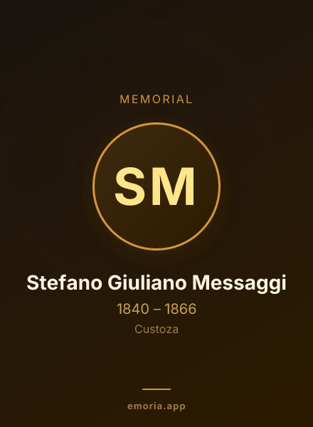 Memorial portrait of Stefano Giuliano Messaggi