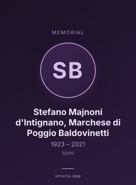 Memorial portrait of Stefano Majnoni d'Intignano, Marchese di Poggio Baldovinetti