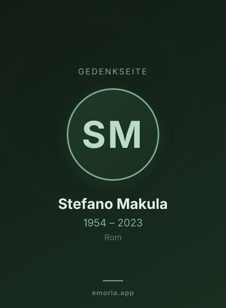 Gedenkportrait von Stefano Makula