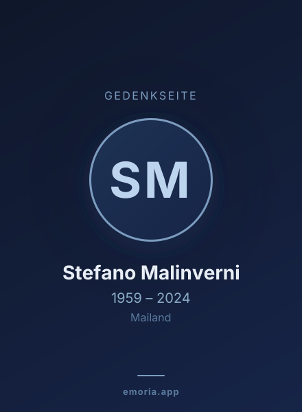 Gedenkportrait von Stefano Malinverni