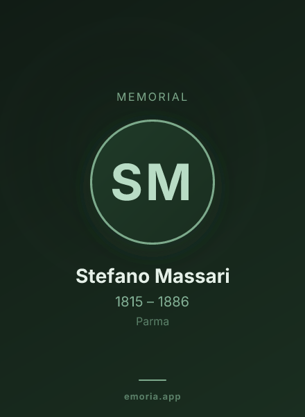 Memorial portrait of Stefano Massari