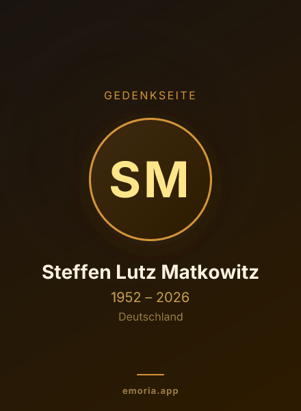 Gedenkportrait von Steffen Lutz Matkowitz
