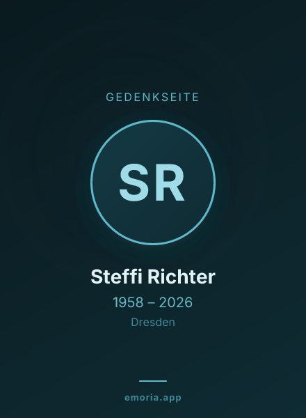 Gedenkportrait von Steffi Richter