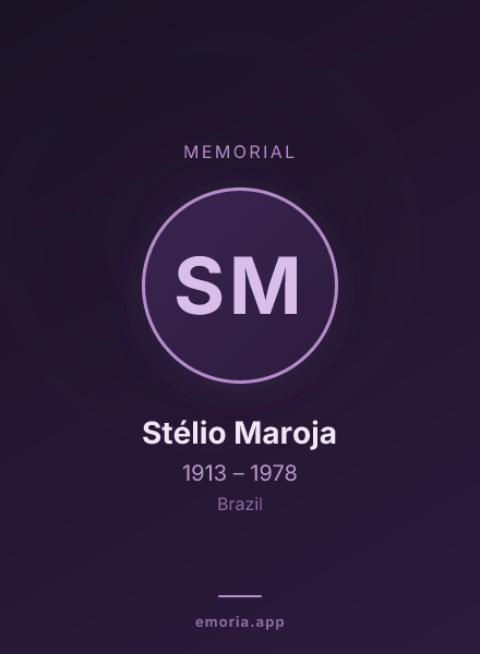 Memorial portrait of Stélio Maroja