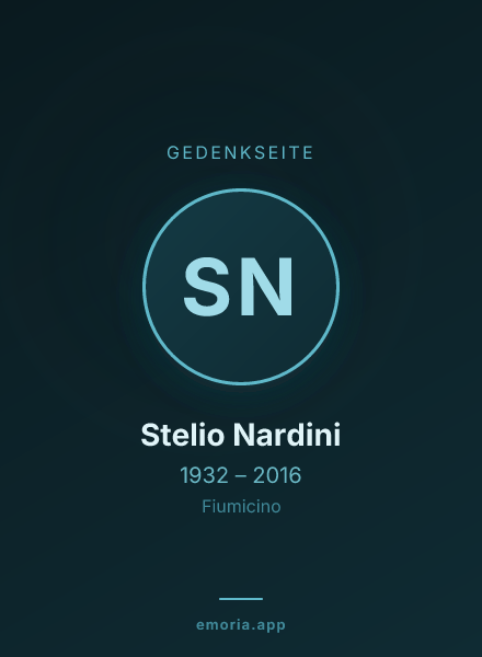 Gedenkportrait von Stelio Nardini