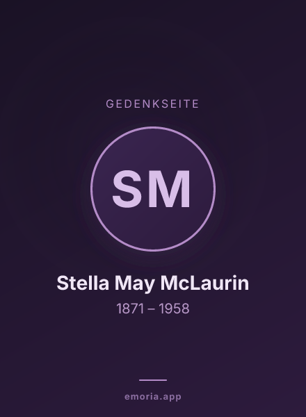 Gedenkportrait von Stella May McLaurin