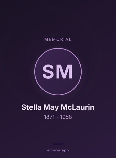 Memorial portrait of Stella May McLaurin