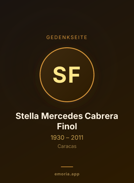 Gedenkportrait von Stella Mercedes Cabrera Finol