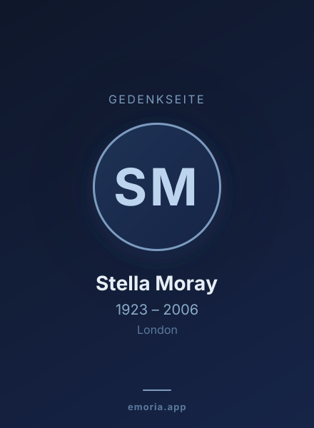 Gedenkportrait von Stella Moray