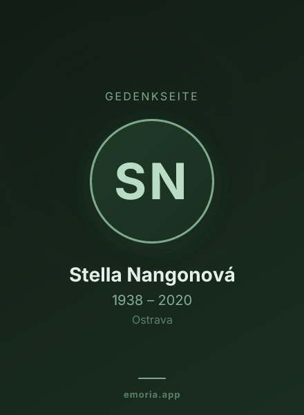 Gedenkportrait von Stella Nangonová