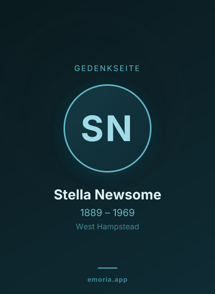Gedenkportrait von Stella Newsome