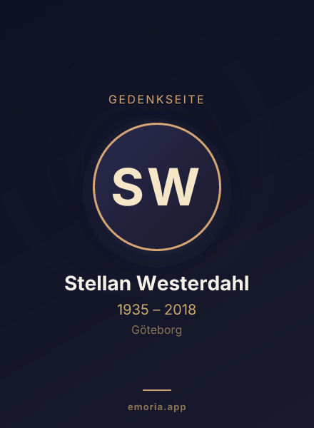 Gedenkportrait von Stellan Westerdahl