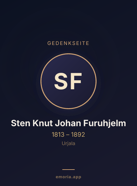 Gedenkportrait von Sten Knut Johan Furuhjelm