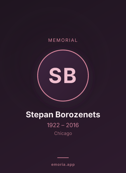 Memorial portrait of Stepan Borozenets