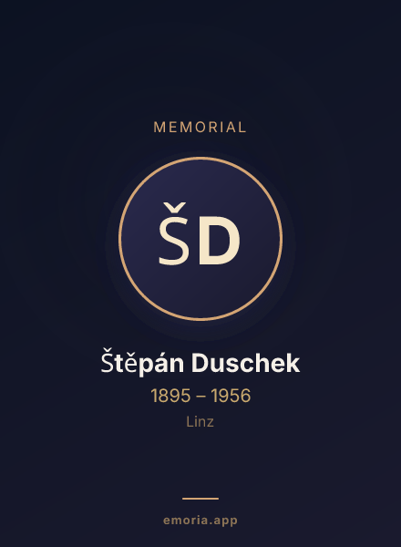 Memorial portrait of Štěpán Duschek