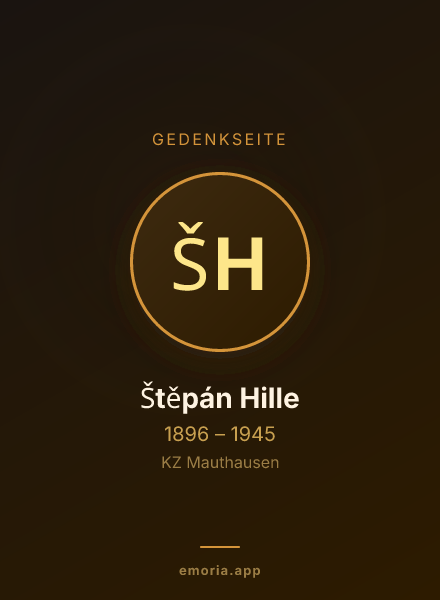 Gedenkportrait von Štěpán Hille