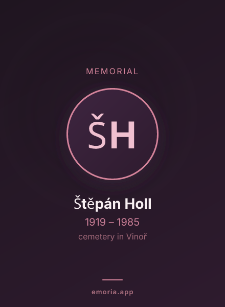 Memorial portrait of Štěpán Holl