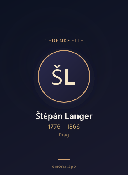 Gedenkportrait von Štěpán Langer