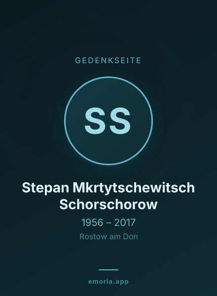 Gedenkportrait von Stepan Mkrtytschewitsch Schorschorow