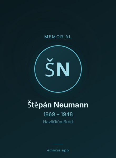 Memorial portrait of Štěpán Neumann