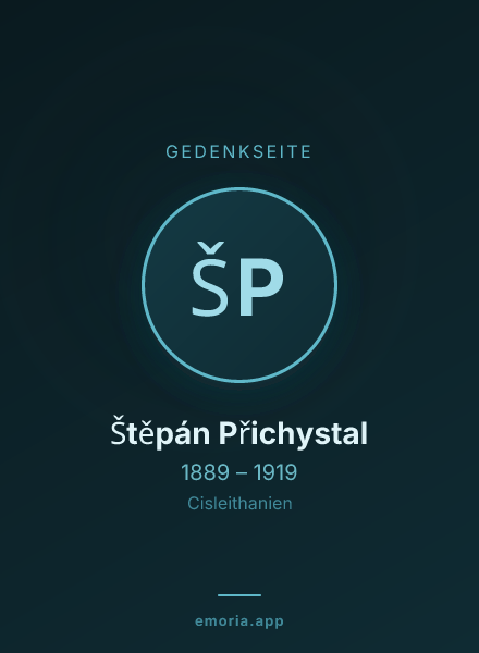 Gedenkportrait von Štěpán Přichystal