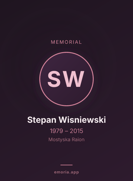 Memorial portrait of Stepan Wisniewski