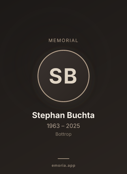 Memorial portrait of Stephan Buchta