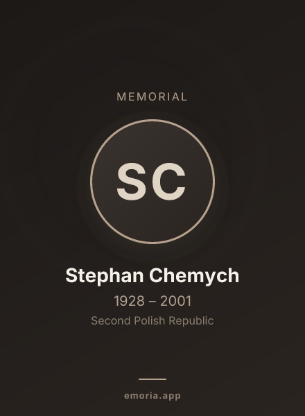 Memorial portrait of Stephan Chemych