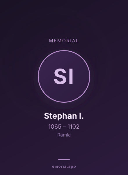 Memorial portrait of Stephan I.
