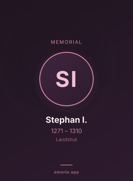 Memorial portrait of Stephan I.