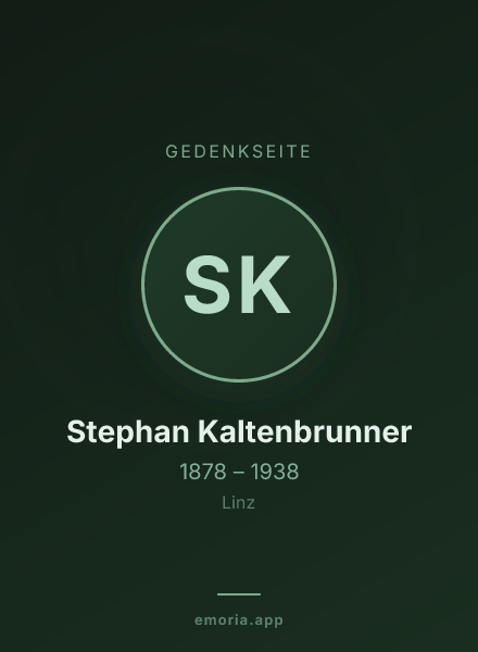 Gedenkportrait von Stephan Kaltenbrunner