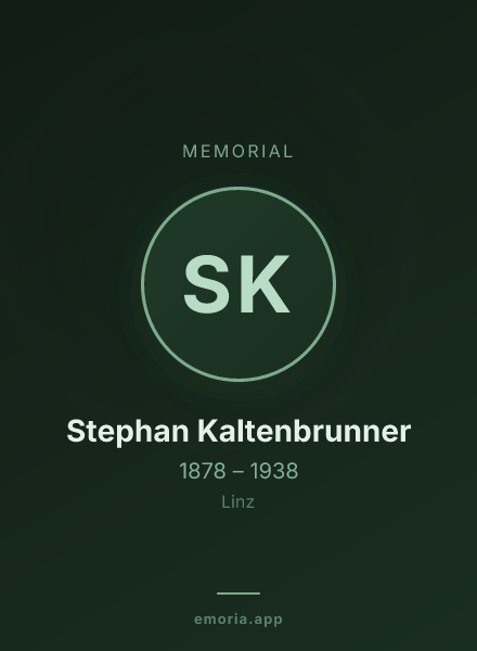 Memorial portrait of Stephan Kaltenbrunner