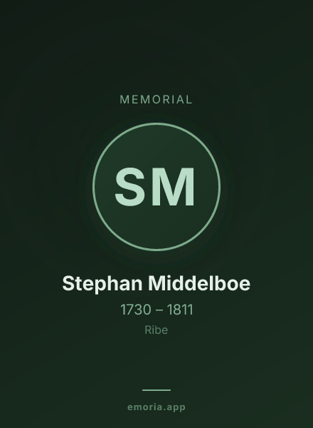 Memorial portrait of Stephan Middelboe