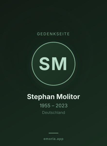 Gedenkportrait von Stephan Molitor