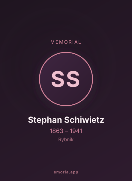Memorial portrait of Stephan Schiwietz