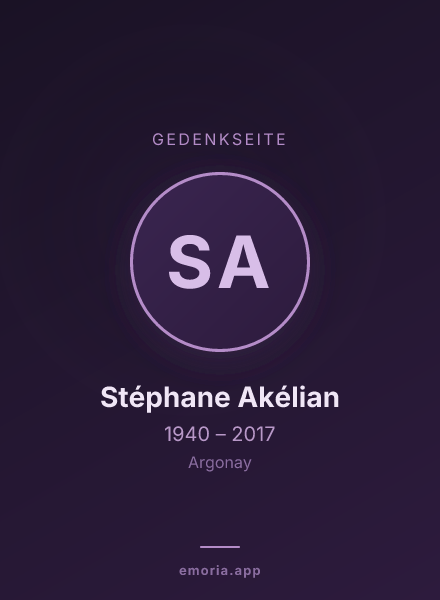 Gedenkportrait von Stéphane Akélian