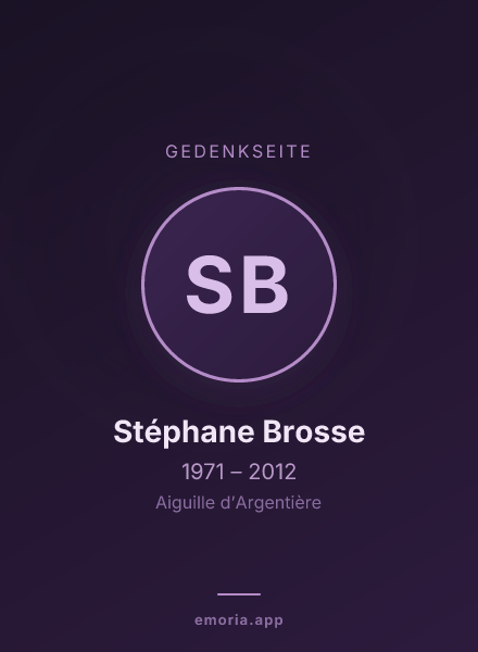 Gedenkportrait von Stéphane Brosse
