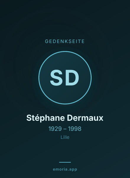 Gedenkportrait von Stéphane Dermaux