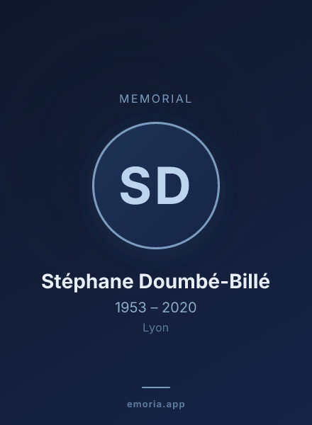 Memorial portrait of Stéphane Doumbé-Billé
