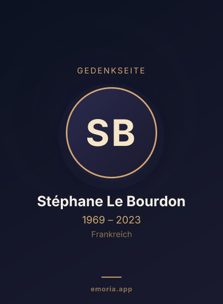 Gedenkportrait von Stéphane Le Bourdon