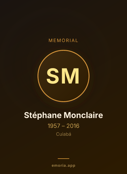 Memorial portrait of Stéphane Monclaire