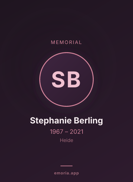 Memorial portrait of Stephanie Berling