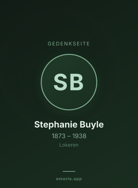 Gedenkportrait von Stephanie Buyle