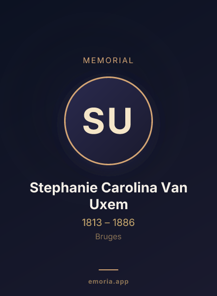 Memorial portrait of Stephanie Carolina Van Uxem