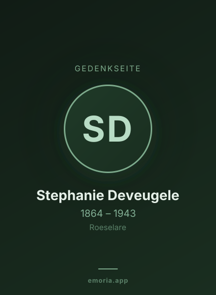 Gedenkportrait von Stephanie Deveugele
