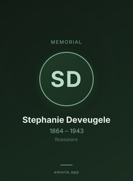 Memorial portrait of Stephanie Deveugele