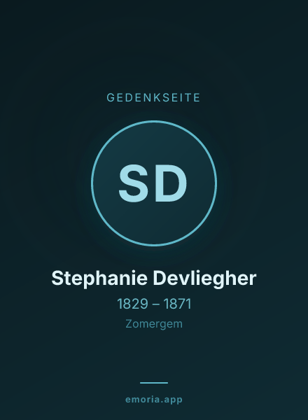 Gedenkportrait von Stephanie Devliegher