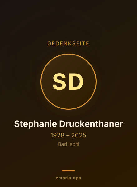 Gedenkportrait von Stephanie Druckenthaner