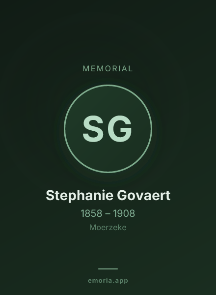 Memorial portrait of Stephanie Govaert